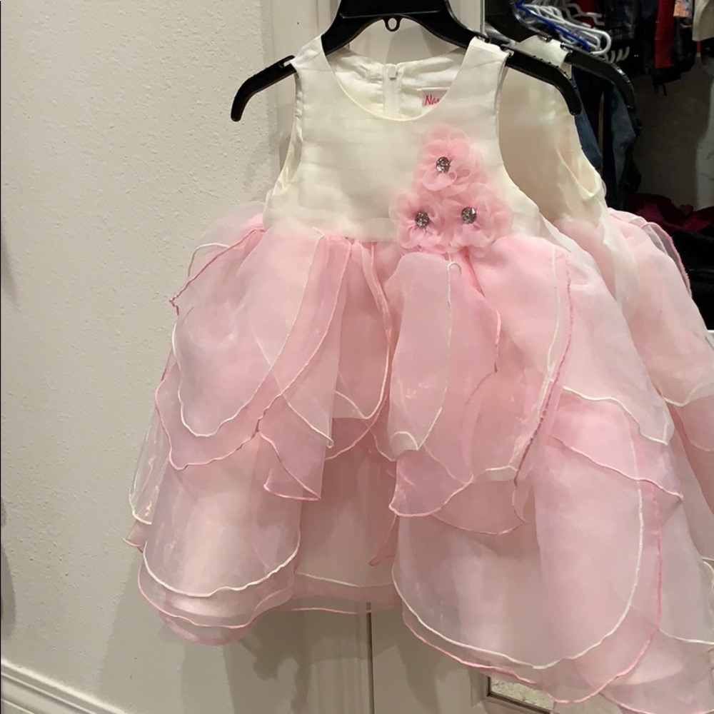 Cute pink dress for baby